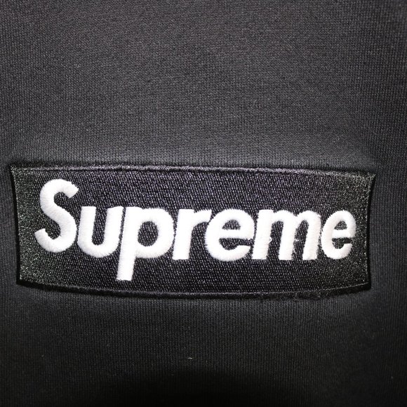 Supreme Black on Black Bogo Crew Neck Size Small - Picture 3 of 5